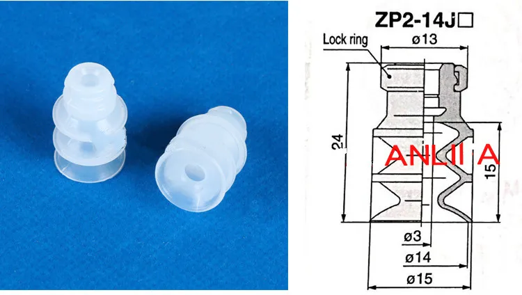 Mehanske ročne dodatki za vakuumske chuck industriji ZP2-09J ZP2-14J bedak sesalna šoba silikagel pnevmatski