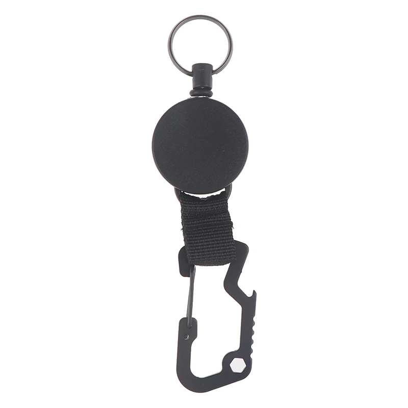 1pc Zložljive Keychain - Težka Značko Nosilec Koluta S Multitool Carabiner Posnetek,Key Ring Z Jeklene Žice Kabel Do 25