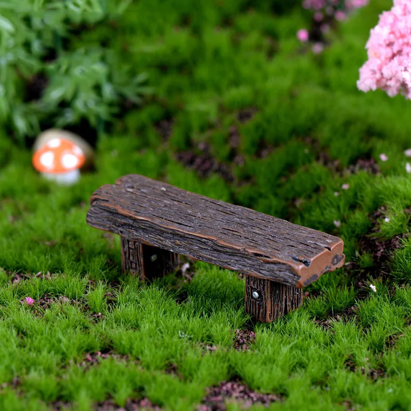 Leseni Stol Pohištvo Pravljice Vrt Ornament Obrti Sodobne Krajine Igrače Dvorišče Dekoracijo Za Lutke Miniaturni