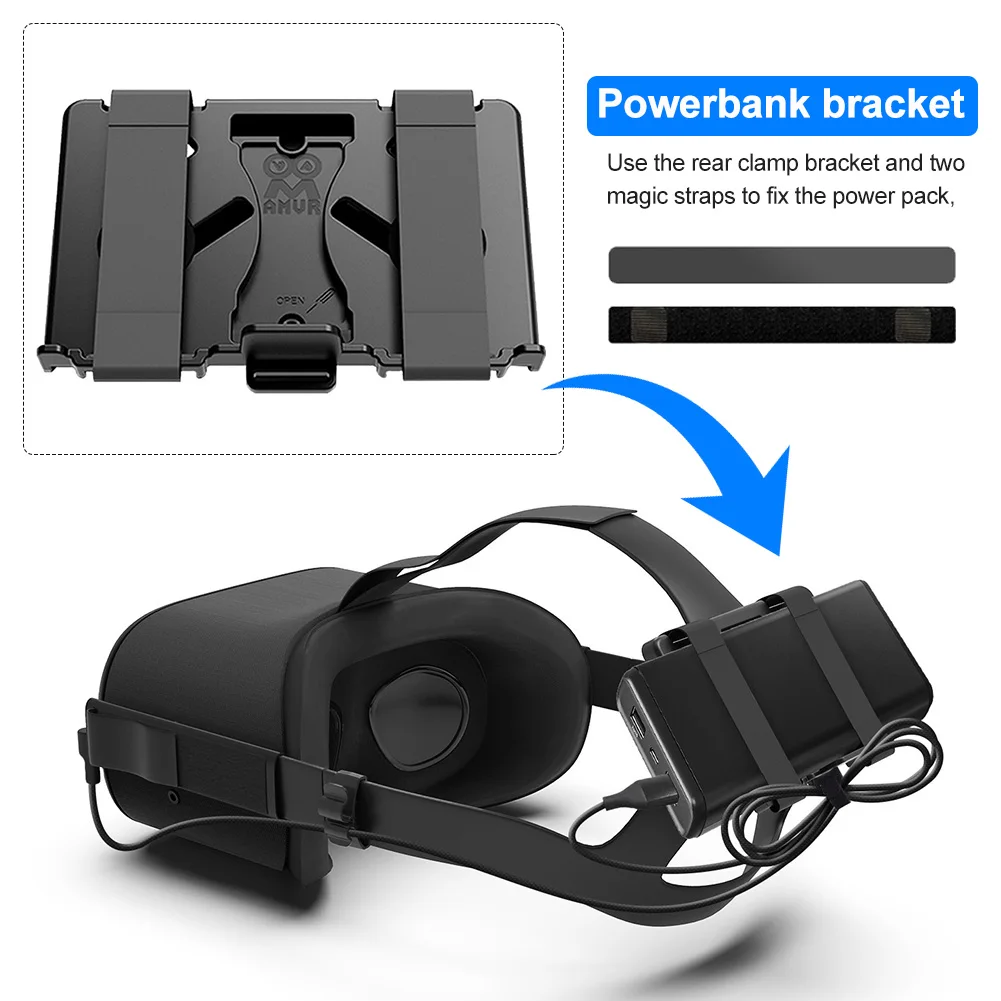 Gaming Določitvi Stojalo VR Pribor Trak Prenosni Gori Powerbank Nosilec Nastavljiv Zadnji Posnetek S Izvijač Za Oculus Quest