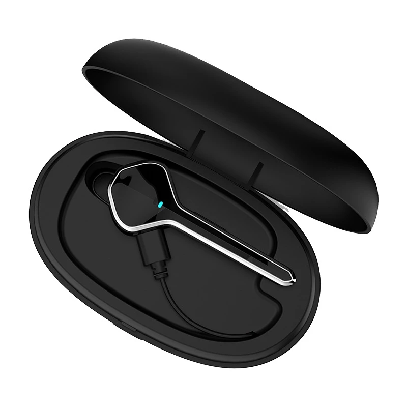 Brezžične Slušalke Ear Kavelj z Mikrofonom z Polnilnik, Prostoročno opremo Bluetooth Poslovnih Aktivni šumov Slušalke