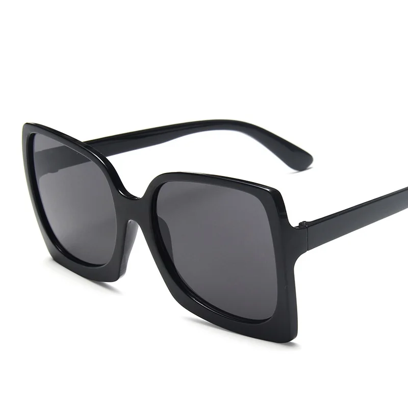 Črni Odtenki Ženske Luksuzne blagovne Znamke Oblikovalec sončna Očala brez okvirjev Unisex Velik Objektiv Gradient Prevelik Kvadratnih sončna Očala Gafas UV400