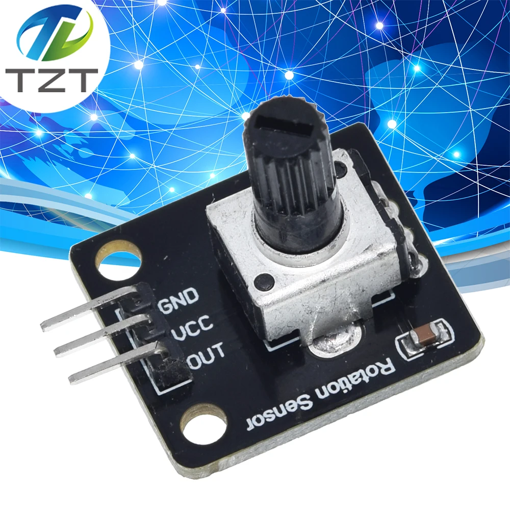 TZT Rotacijski Potenciometer Analogni Gumb Modul Za Raspberry Pi Arduino Elektronskih Blokov RV09 Rotacijski kodirnik za arduino