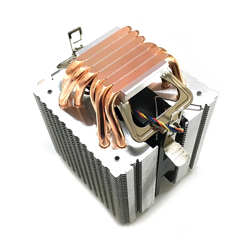 CPU Hladilnik, Ventilator za Hlajenje AMD 1155 1366 Splošne 6 Toplotne Cevi CPU Fan Nadzor Temperature 3-Pin Dvojno Veter Darkice