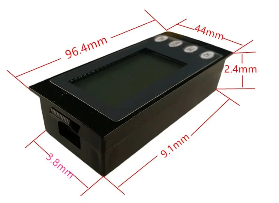 2019 NOV enofazni Digitalni Plošči Voltmeter Ampermeter 220V 20A 5in1 LCD Trenutno W KWh Čas Tester Napetosti PZEM-002