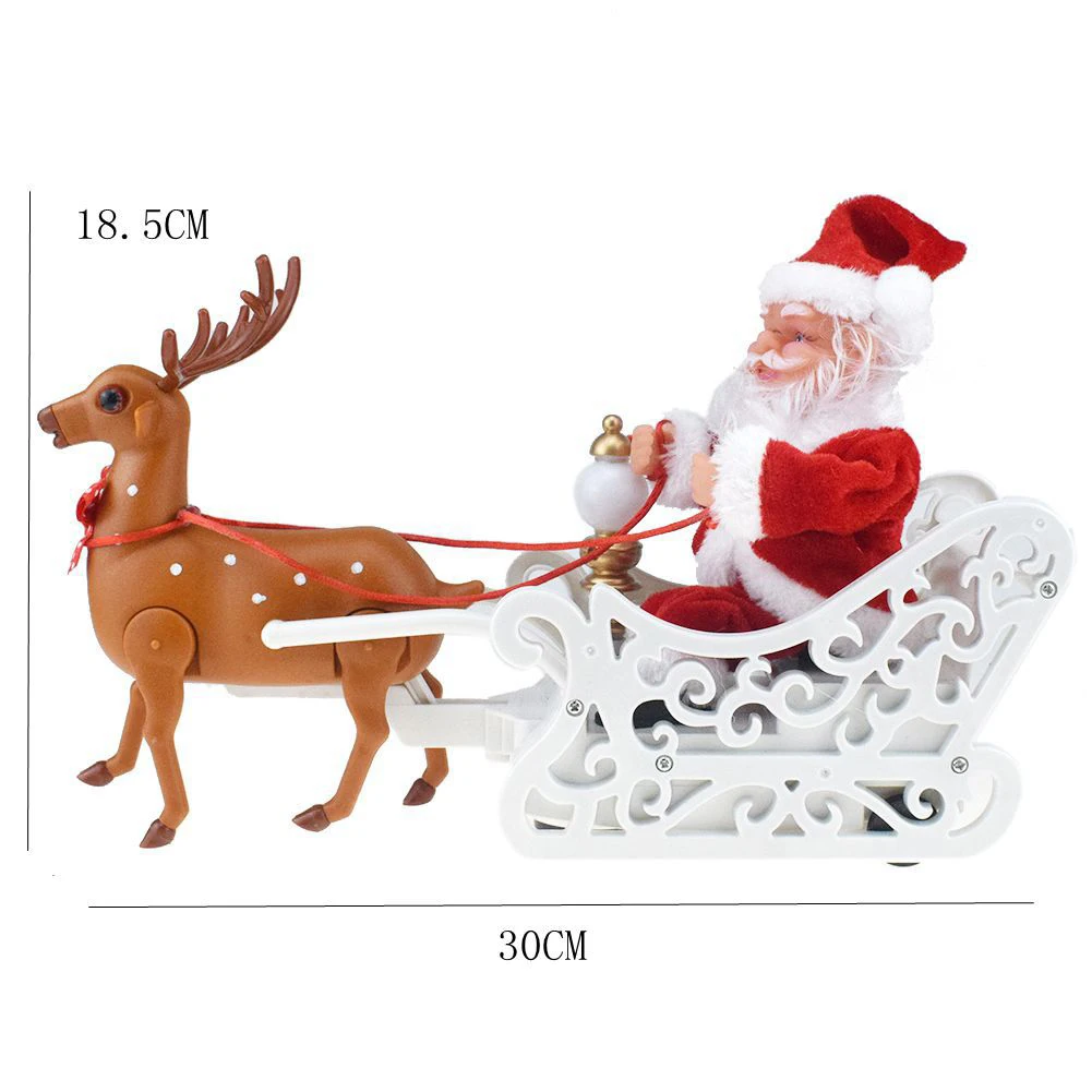 2019 Novo Lep Božič Santa Claus Jelena Hoja Glasbe Lutka Elektronske Igrače Neškodljiv Božič Otroci Darilo Božično dekoracijo
