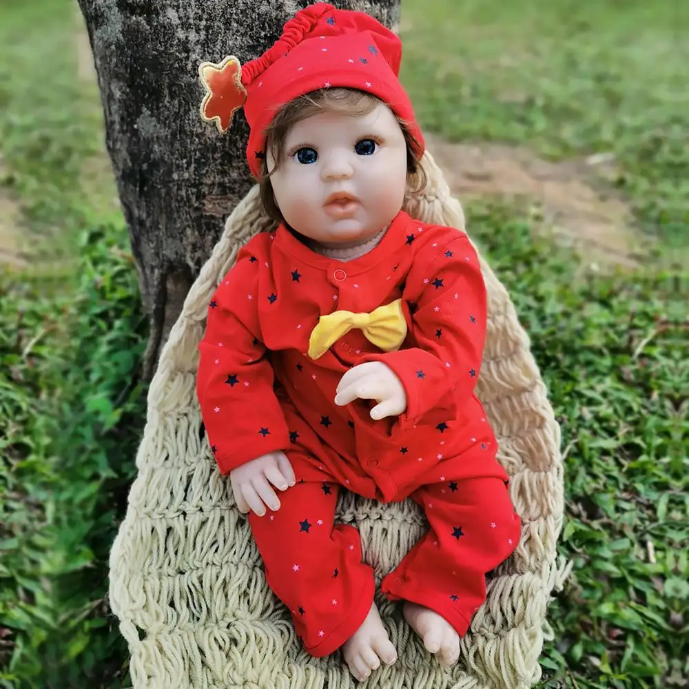 DollMai Bebe Prerojeni Lutke 20 palčni Prerojeni Baby Doll Mehko Vinil Silikonski Novorojenčka Lutka bonecas igrače Za Otroke Darilo