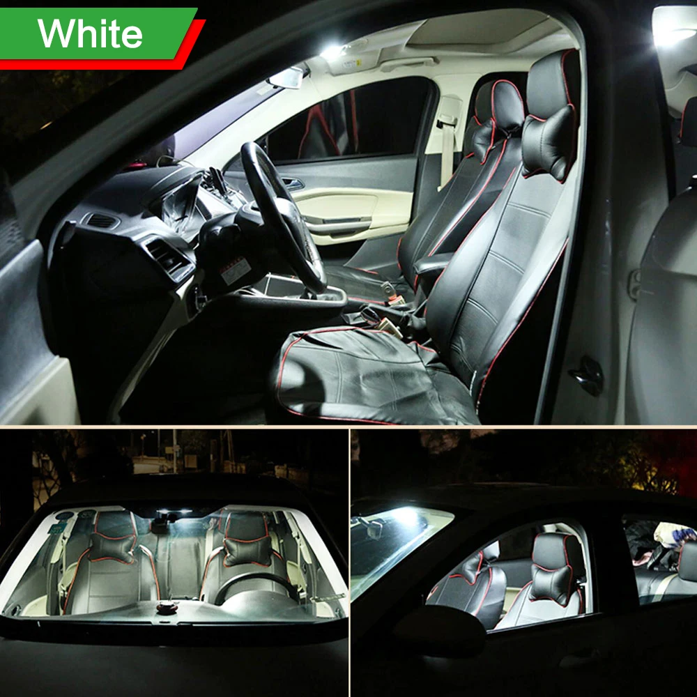 3pcs Napak Auto LED Žarnice za Avto Notranjost Kupole Branje Luč Za Mitsubishi Lancer ex 2008 2009 2010 2011 2012 2013