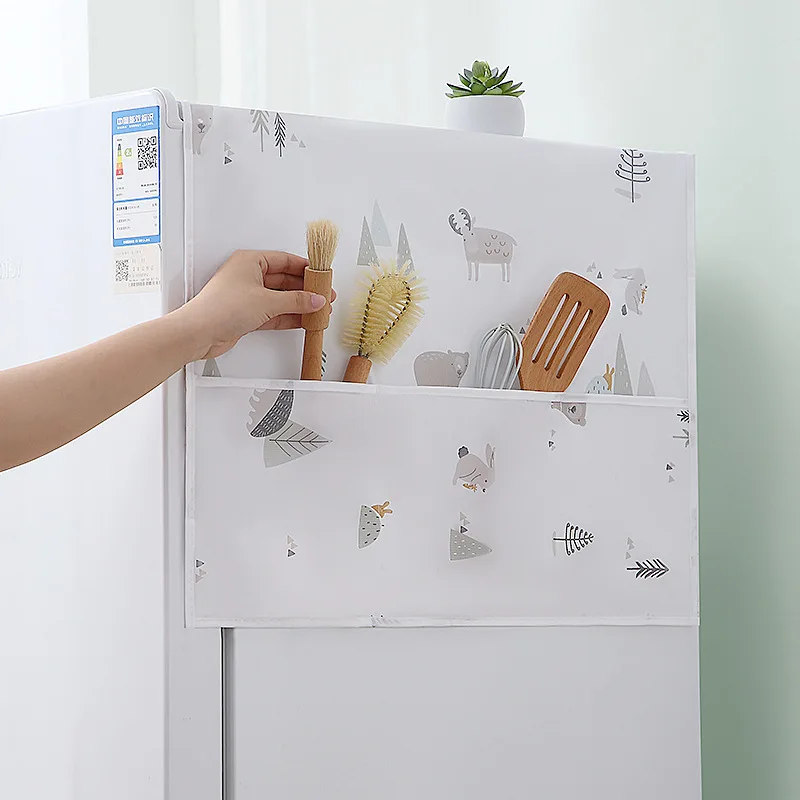 Prah-dokazilo hladilnik kritje risanka prahu kritje nepremočljiva in vlago,-dokazilo kritje brisačo hladilnik za shranjevanje visi vrečko