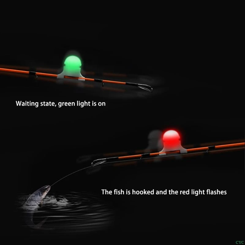 Mini LED Luči Samodejno Indukcijske Alarm Ribolov Rod Nasvet Krap Nočni Ribolov Svetlobe Samodejno Priznavanje Ugriz Alarm Dropshipping