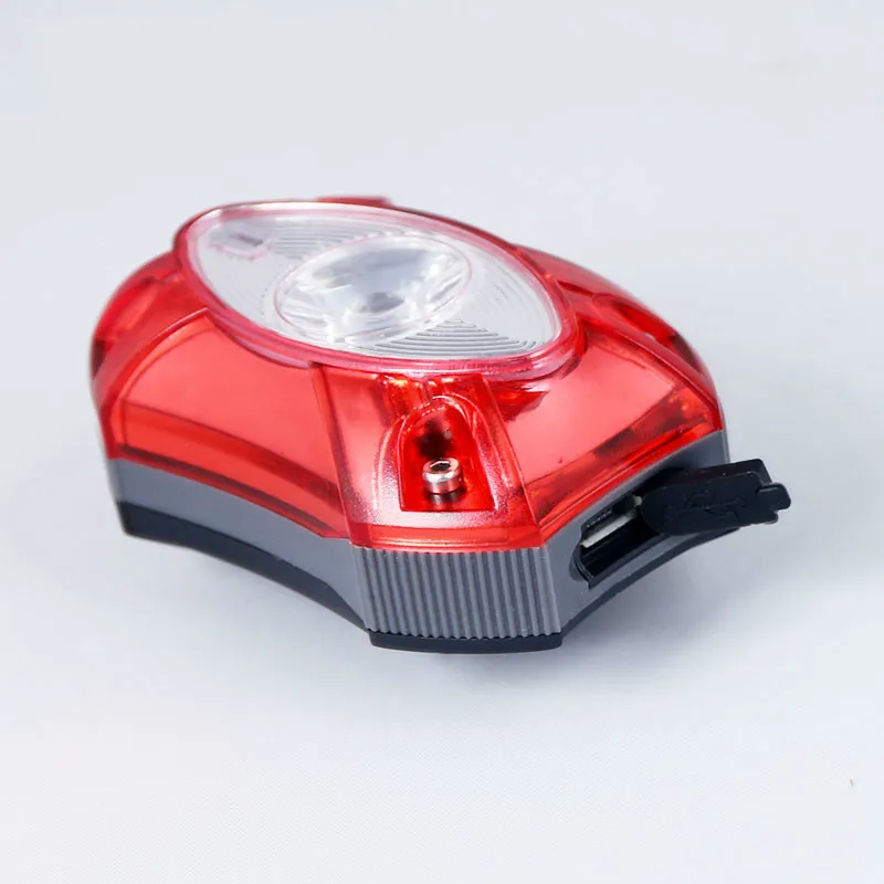Izposoja Lahka Sedežna 3W USB Polnilne zadnji Zadnji Dež vodoodporen LED Bycicle Svetlobe Varnost Kolesarjenje Kolo Rep Lučka Luč