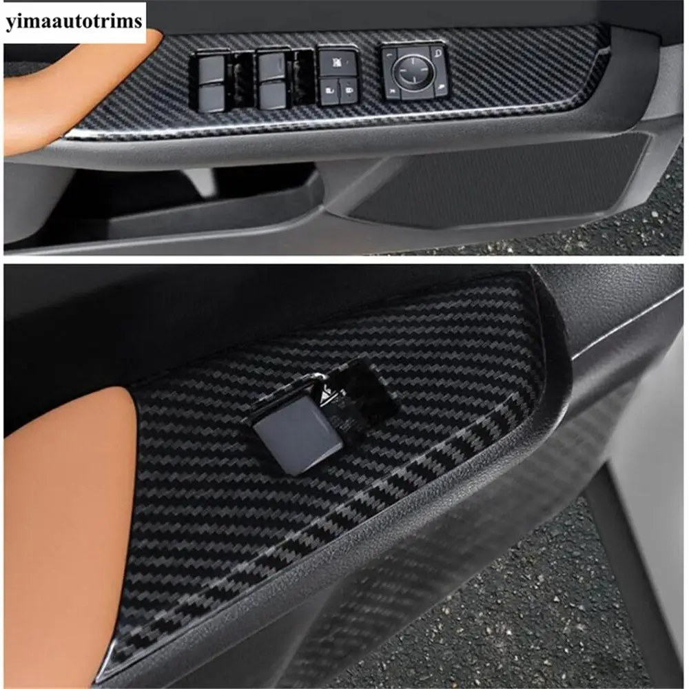 CD Plošča / Dvigala Gumb / Glavo Svetilke / Gear Box / nadzorna plošča Pokrov Trim Fit Za Lexus UX 200 250H 2019 2020 ABS Ogljikovih Vlaken Videz