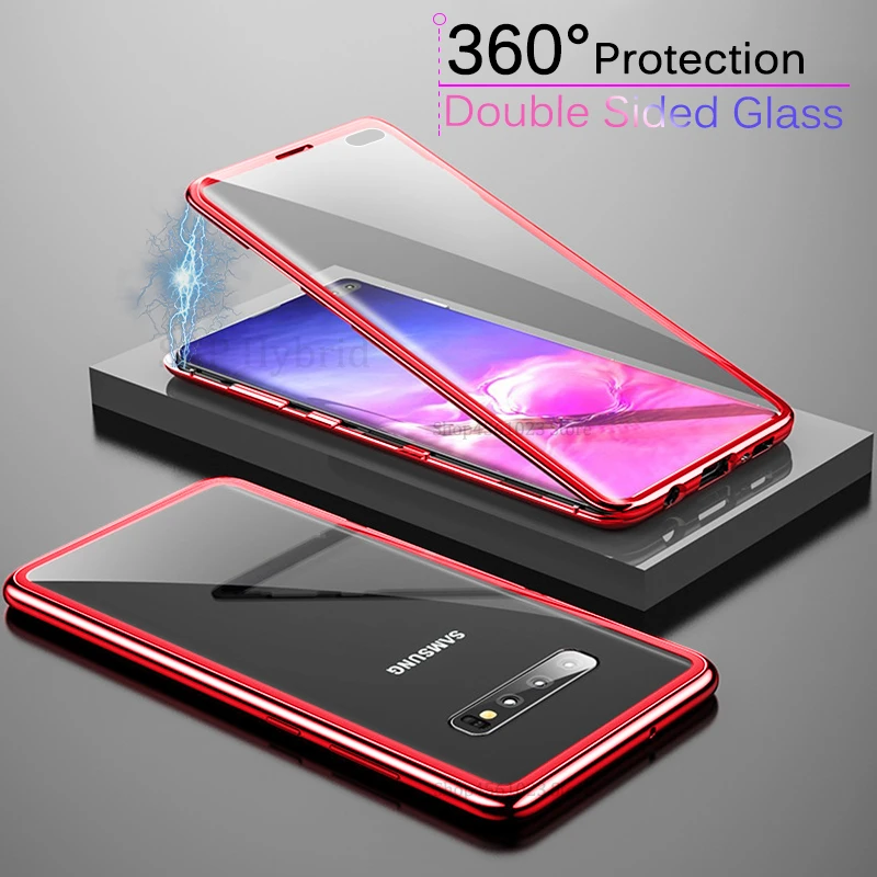 360 Pokrovček Samsung Galaxy S20 Ultra Flip Magnetnih Kovin Primeru Telefon Samsung Galaxy S20 Ultra Primeru, Kaljeno Steklo Coque S20U Fundas