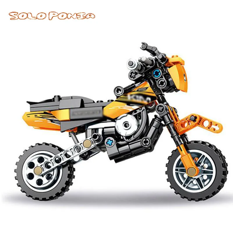 Tehnika Motocikel Združljiv Lego Model Avtomobila Ustvarjalca Strokovnjak za sestavljanje gradnikov Mesto Igrače Za Otroke, Fantje, Klasične Opeke