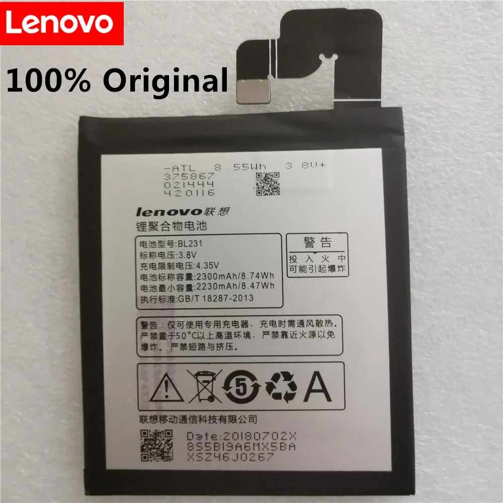 Original BL231 Za Lenovo VIBE X2 Lenovo S90 S90u Nove Li-ion Zamenjava Baterije 2300Mah Visoka Zmogljivost Telefona, Baterije