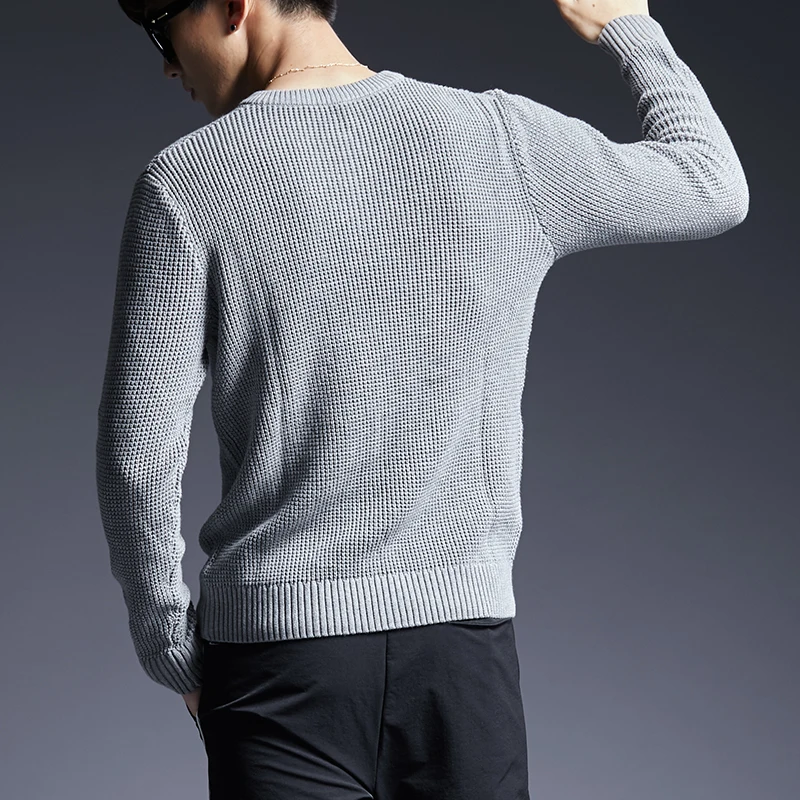 2020 Nove Modne Blagovne Znamke Sweater Moški Pulover Barva Slim Fit Skokih Pletenine Debele Zimske Korejski Slog Priložnostne Moških Oblačil