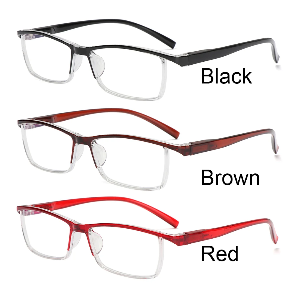 Unisex Ultra lahki Prenosni Obravnavi Očala Anti-Blu-ray Branje Ogledalo PC Okvir Očal + 1.00 ~ + 4.00