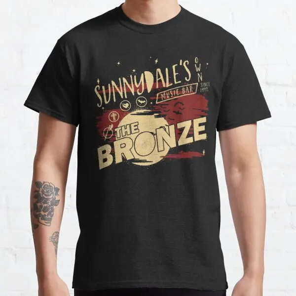 Sunnydale s Bronasto Moški T-Shirt 2021 Poletje Geometrijske Kroga Top Tees Modni O--Vratu Kratek Rokav Priložnostne Svoboden Moške Srajce