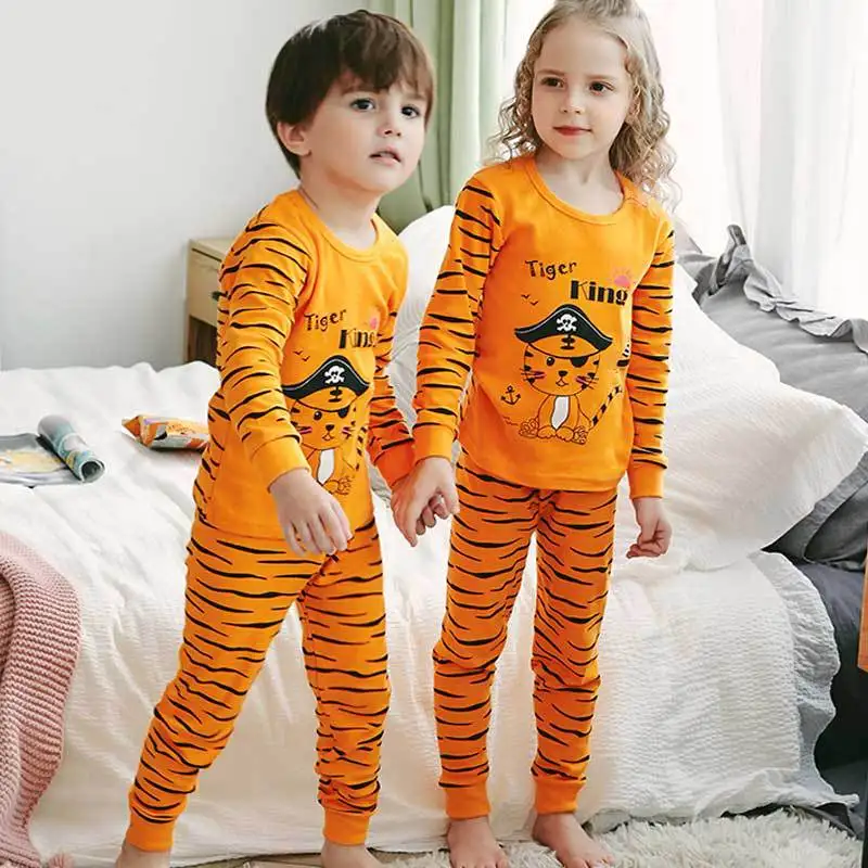Otroci Pižame Določa 2020 Jeseni, Pozimi Baby Fantje Dekleta Oblačila Za Malčke Bombaž Risanka Sleepwear More Toplo Otrok Pajama Obleko