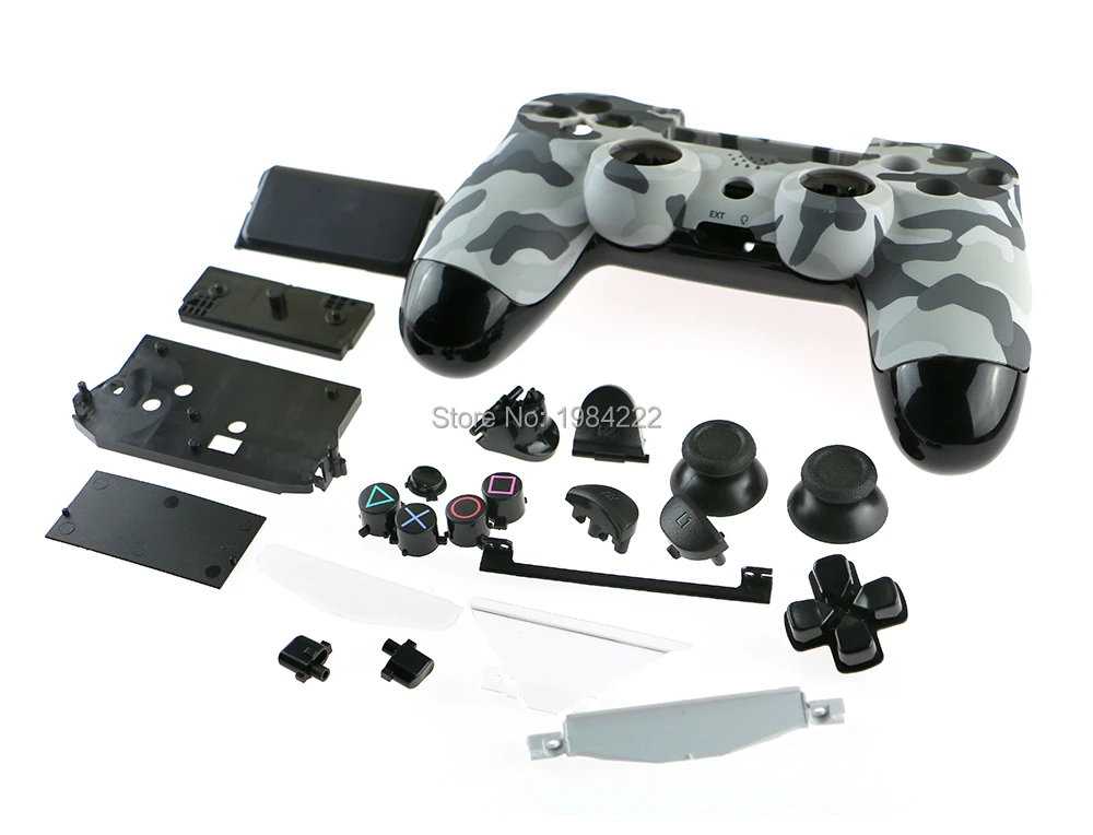 OCGAME Za Playstation 4 PS4 brezžični Krmilnik Prikrivanje Lupine Stanovanjskih Primeru S Polno Nastavite Majhne Tipke Buttoms