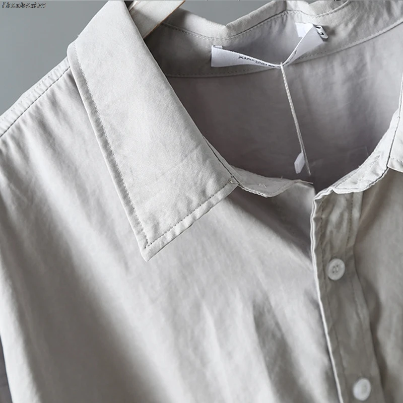 Moda Bluze 2021 Pomlad Poletje Bluzo Korejski Dolg Rokav Womens Vrhovi Letnik Klasične Bele Srajce, Dame Urad Bluzo Vrhovi