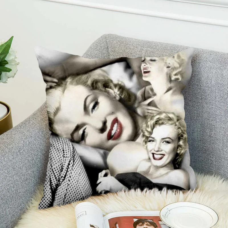 Marilyn Monroe Vzglavnik Poliester Dekorativni Pillowcases Vrgel Blazino Kritje slog-6