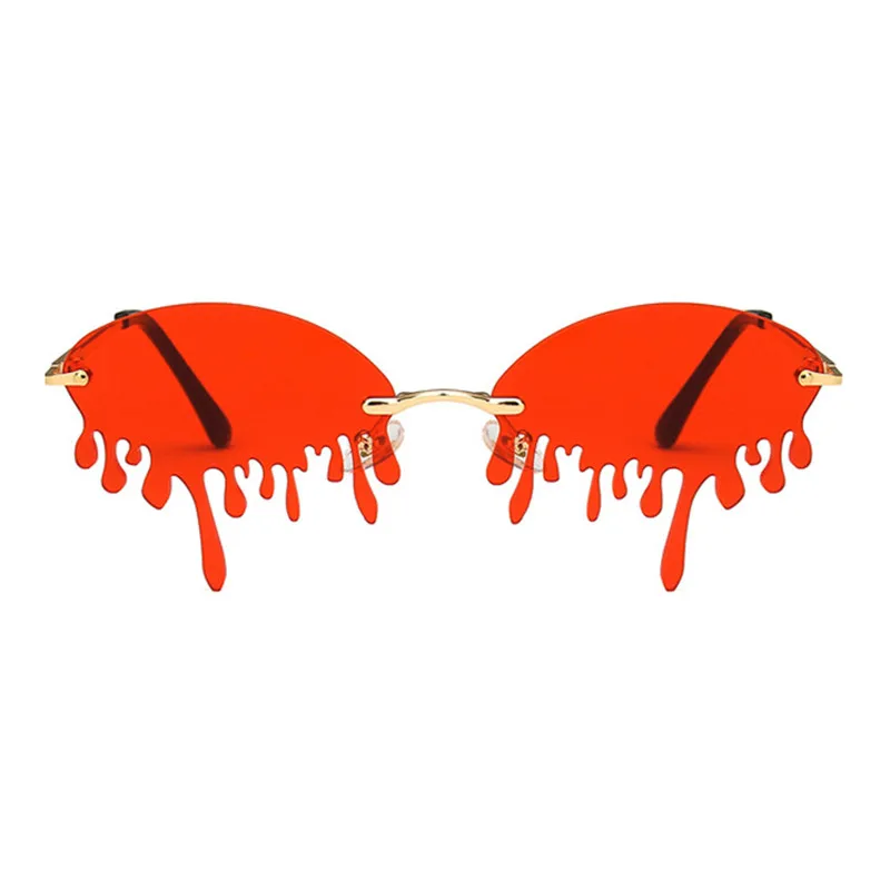 Solze brez okvirjev Edinstveno Odtenki UV400 Trendovska sončna Očala blagovne Znamke Design Ravno Retro Očala Oculos De Sol Feminino