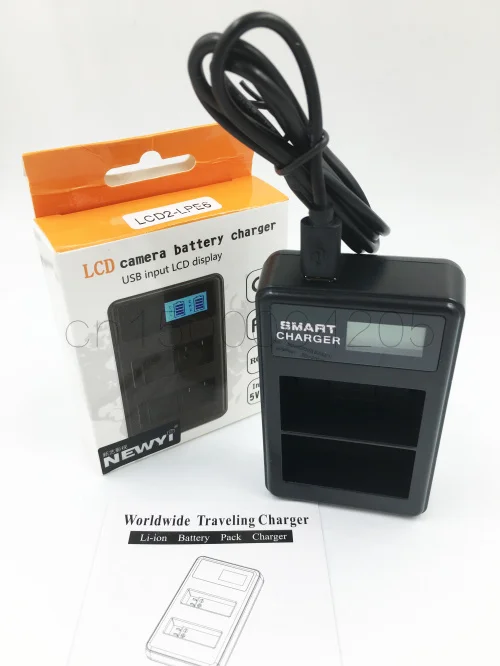 USB LCD Polnilnik Baterij LP-E6 Za Canon 5D Mark IV,5D Mark III,5Ds R,7D 6D 80D 5d3 5d4