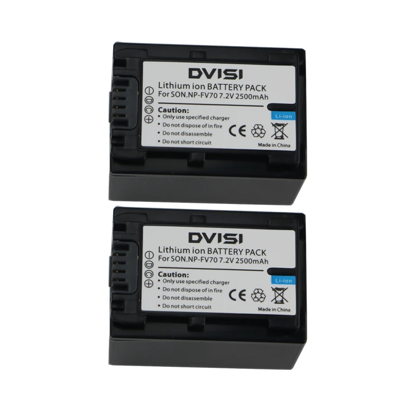 DVISI VRH Kakovosti 2500mAh NP-FV70 NP FV70 NPFV70 Fotoaparat Baterija za Sony NP-FV50 FV30 HDR-CX230 HDR-CX150E HDR-CX170 CX300 Z1