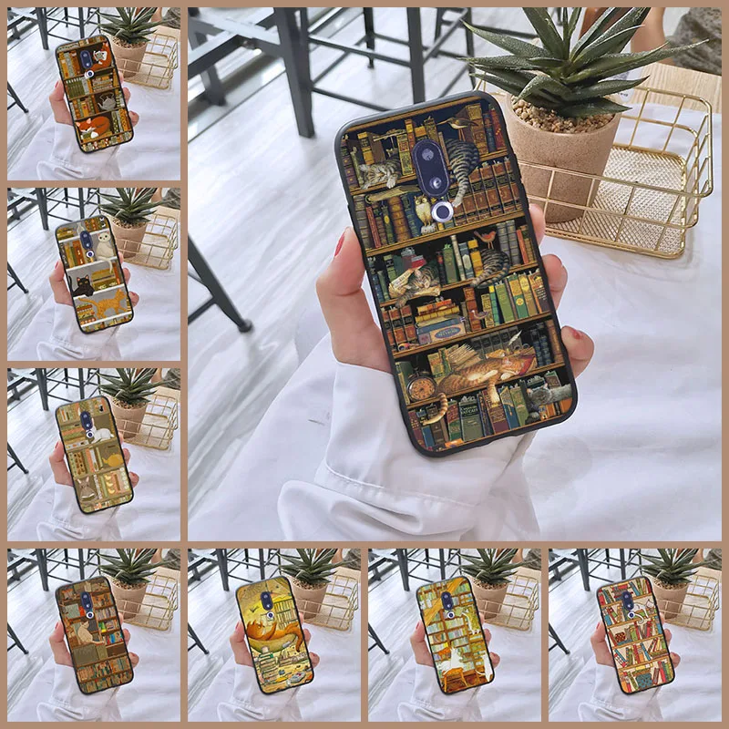 Telefon Primerih Za Meizu U10 U20 Pro 6 7 Plus Primeru Silikonski Mačka Knjiga Srčkan Smešno Mehko Hrbtni Pokrovček Za Meizu 16. 16x 15 Lite Plus 16