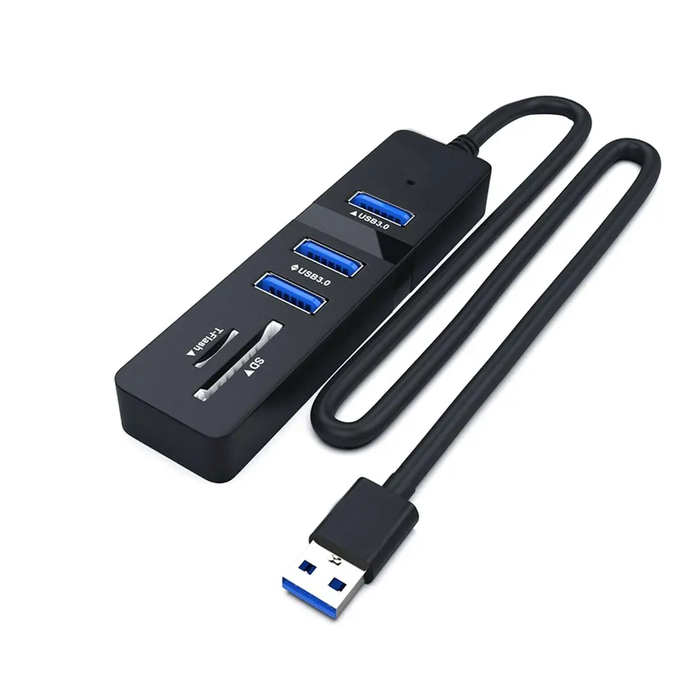 Multi USB 3.0 Hub USB Razdelilnik za Visoke Hitrosti, 3 6 Vrata 2.0 Hub TF Card Reader Vse V Enem PC Računalnik Pribor