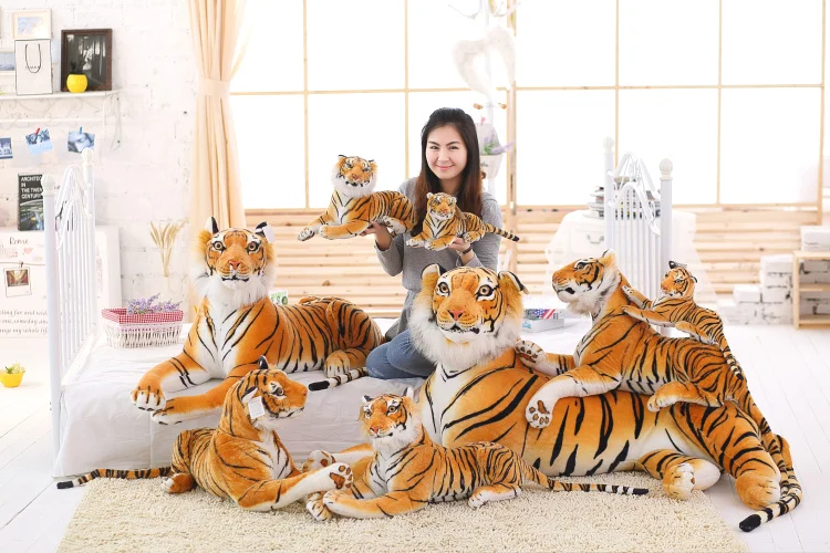 3D stereo simulacije tiger plišastih igrač kralj gozda veren živali igrača tiger