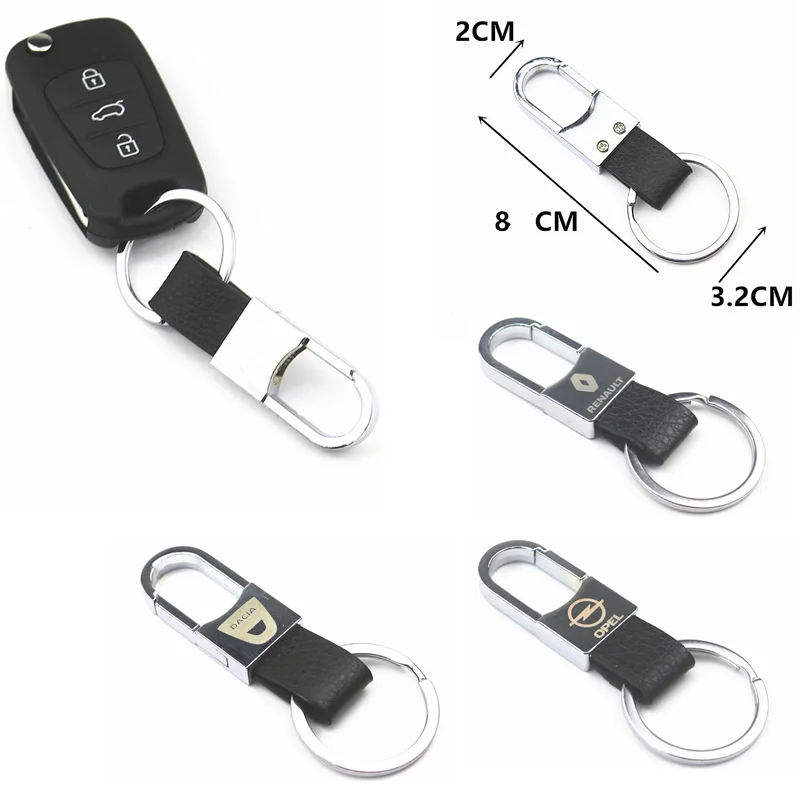 Avto Usnje Keychain obesek za ključe, Logotip, Ključne Držalo za Citroen C1 C3 C4 C4L C5 C6 VTS C-ELYSEE Dodatki