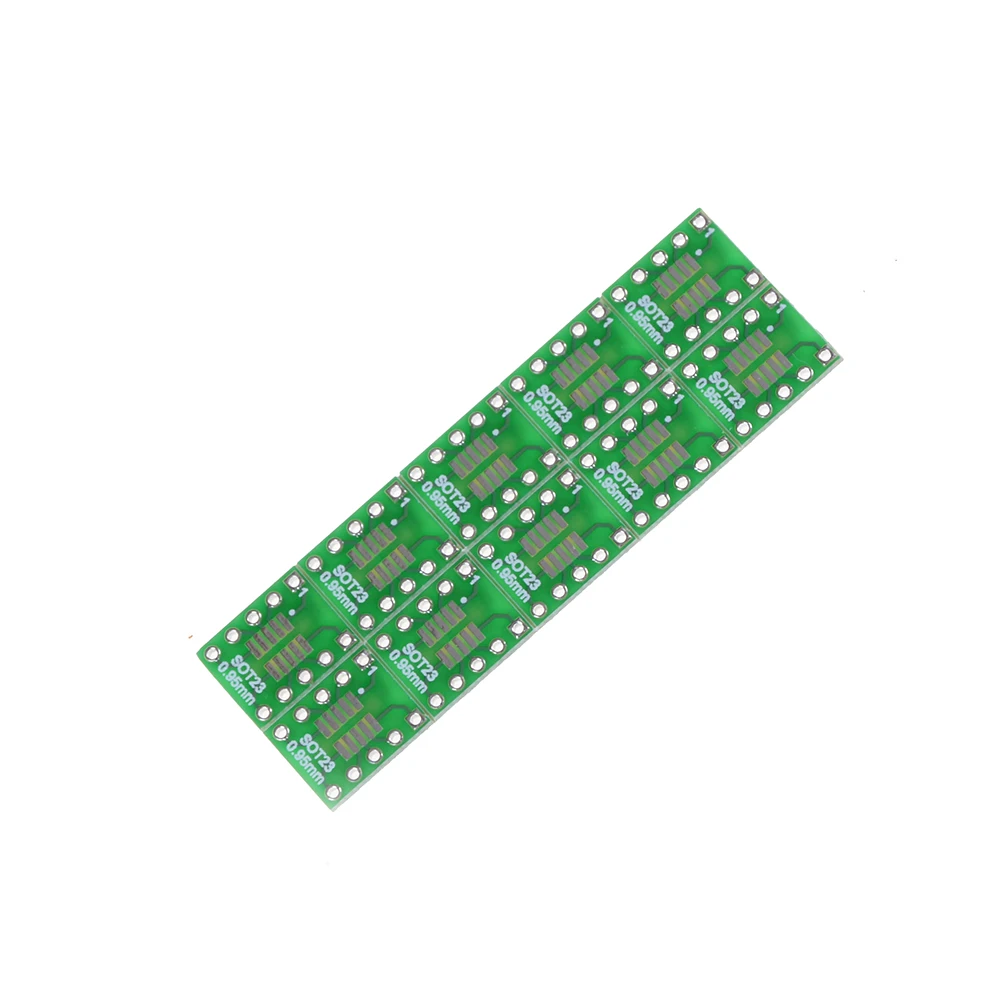 SOT23 SOP10 MSOP10 Umax SOP23, da DIP10 Pinboard SMD DIP Adapter Ploščo 0,5 mm/0.95 mm do 2.54 mm DIP Pin PCB Board Pretvori 10pcs
