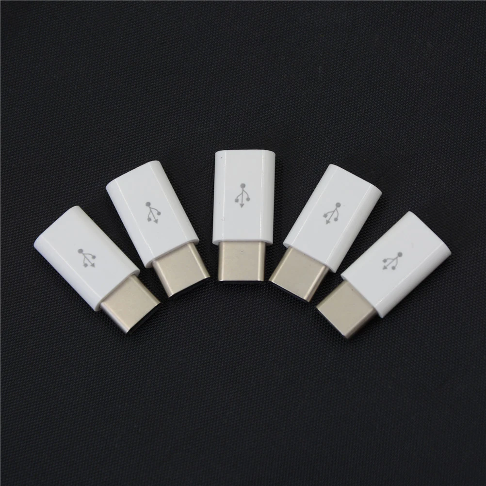 5Pcs/veliko USB Tip C Adapter USB 3.1 Tip-C Moški Konektor Micro USB 2.0 5Pin Ženski Podatkov Adapter Pretvornik