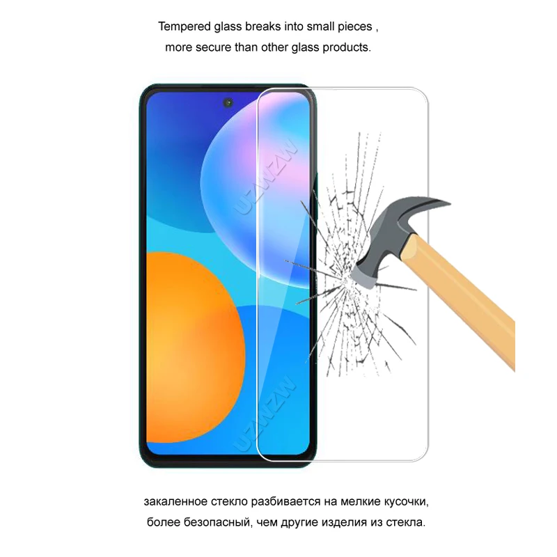 Za Huawei P smart 2021 Eksplozije Dokaz 2.5 D 0.26 mm Kaljeno Steklo Screen Protector Zaščitno Steklo Film Stražar