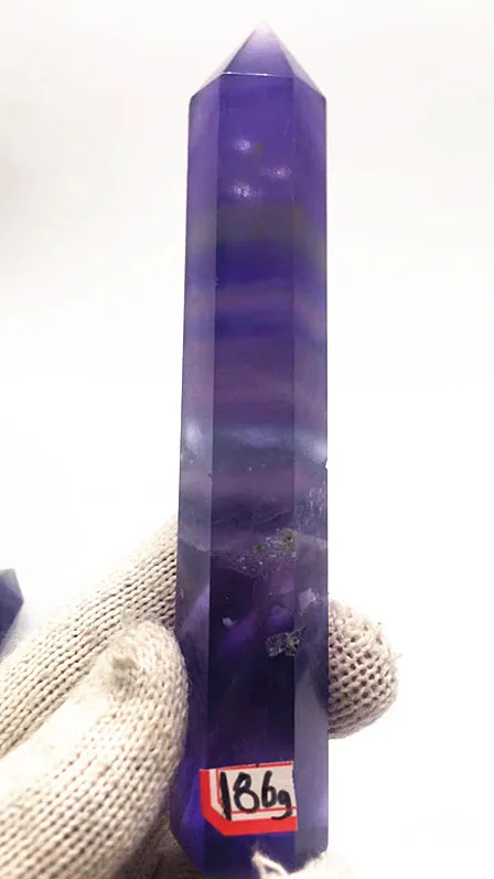 Modra fluorite čarobno palico, s redkih naravnih kvarčni kristali.Kroglice. Piramide. Božična darila