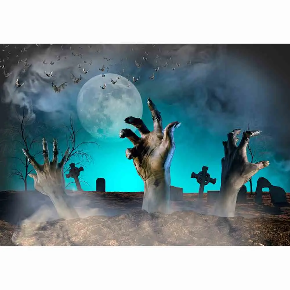 Allenjoy photocall luči duha meglo noč grob Zombi anabiosis Halloween carnival foto ozadje za fotografijo