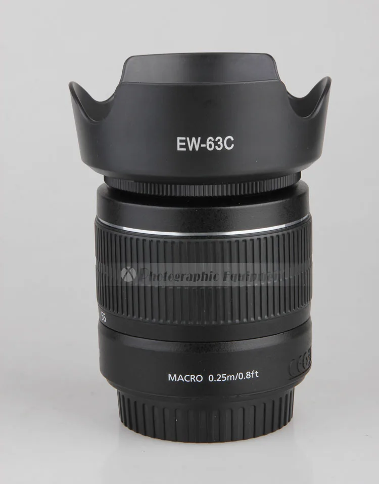 50PCS Objektiv Kamere Kapuco 58mm EW-63C Paše za DSLR 100D 700D z EF-S 18-55mm f/3.5-5.6 IS STM Objektiv