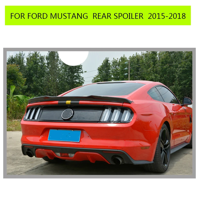 Ogljikov Spojler Zadaj Krilo za Ford Mustang GT Coupe 2016 2017 2018 Zadaj prtljažnik boot spojler