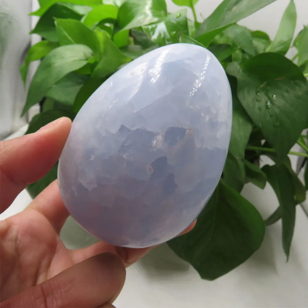 491g AAA na Naravno Modrem Celestite Kalcita, Akvamarin Kristalno Jajce Mineralnih Vzorcu Crystal Grozdov Reiki Healing Home Dekoracijo