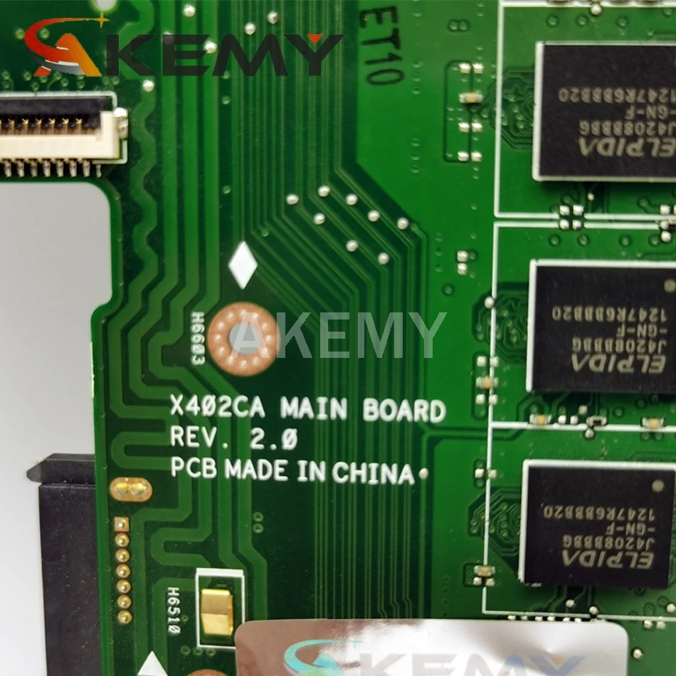 AKEMY X402CA original mainboard Za Asus X502CA s 4 GB-RAM I3-3217U Prenosni računalnik z matično ploščo