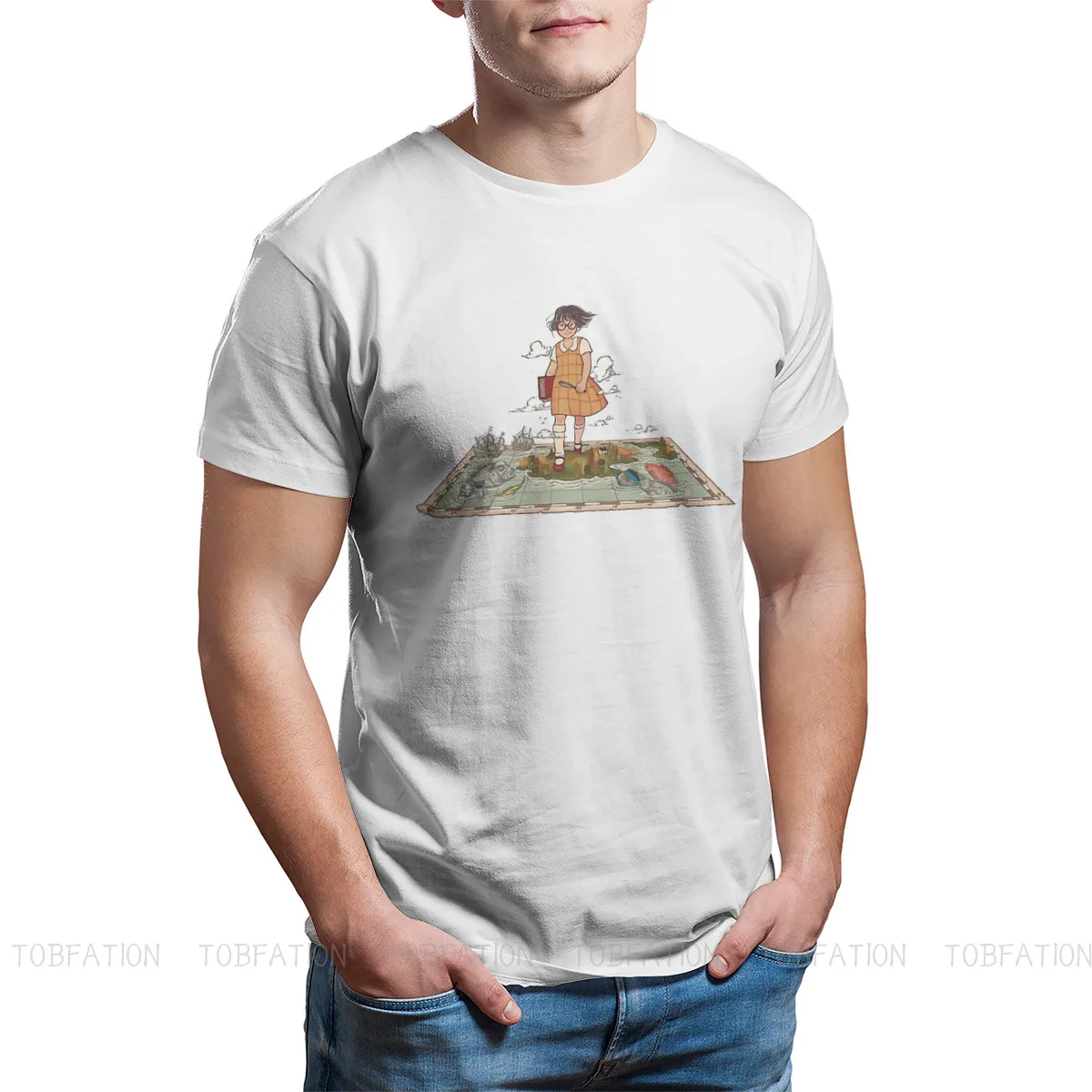 RAZISKOVANJE TShirt Za Moške Studio Ghibli Totoro Hayao Miyazaki Živahen Stran Anime Oblačila Slog T Shirt Homme Natisnjeni Svoboden