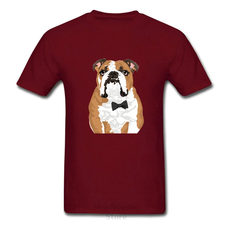 Angleški Gentleman Tiran psa T-Shirt Moški francoski Buldog Frenchie moška Majica Poslikana O Vratu Tshirt Homme čisti kri Vrhovi Tees 1