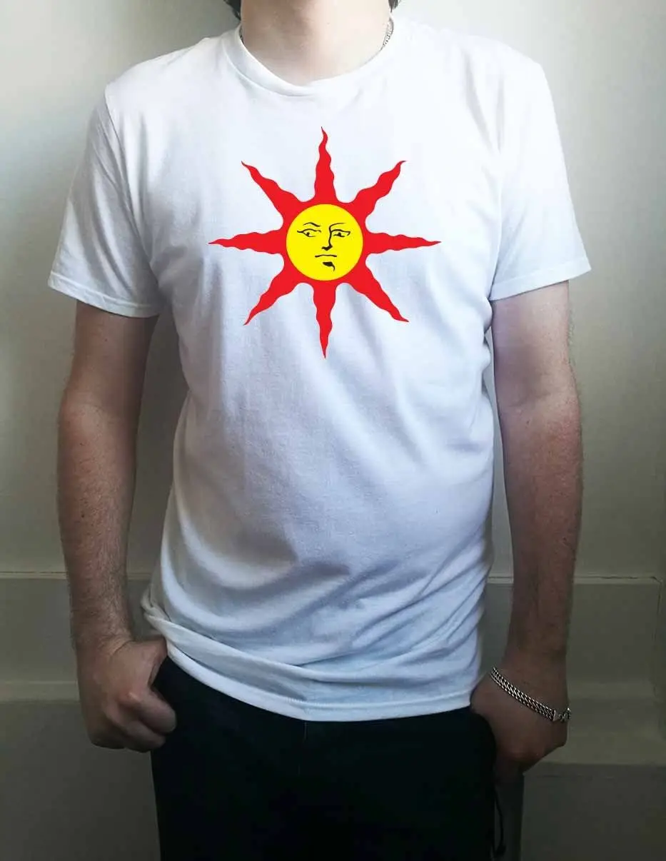 Temne Duše Pohvale Sonce, Solaire od Astora Moške Zabava T-shirt Kul Priložnostne ponos majica s kratkimi rokavi moški Unisex Modna tshirt