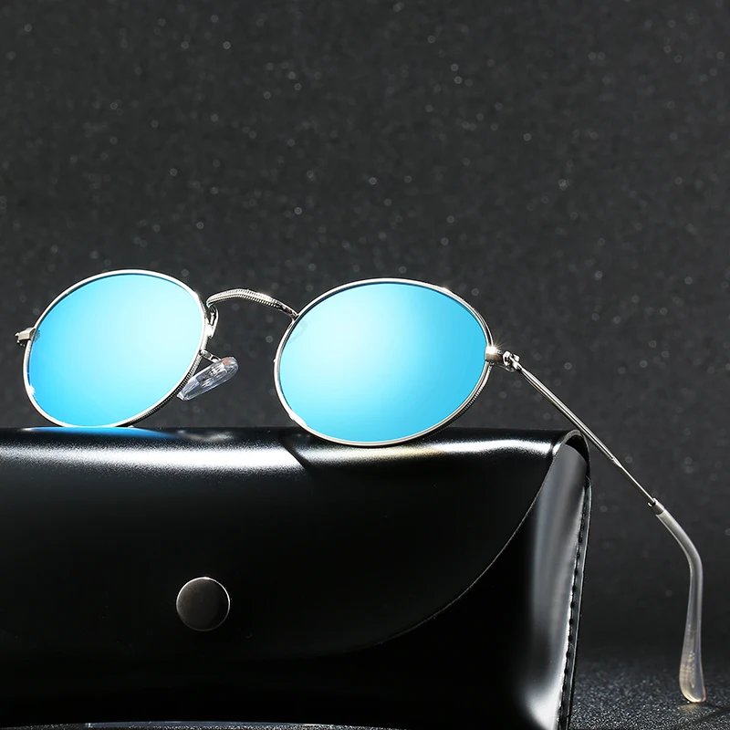 Z Ohišjem, Ki Je Okrogle Polarizirana Sončna Očala Moške Blagovne Znamke Oblikovalec Sončna Očala Polaroid Ženske Kovinski Okvir Črne Leče Za Očala Vožnje