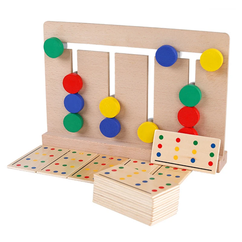 YunNasi Lesene Igrače Štirih Barvah Matematiko Zgodnje Učenje Usposabljanja Igre gradniki Otrok Rojstni dan Darila brinquedo