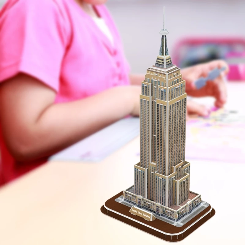 Empire State Building 3D Ugank za Odrasle in Najstnike New York Model Zgradbe 24BD