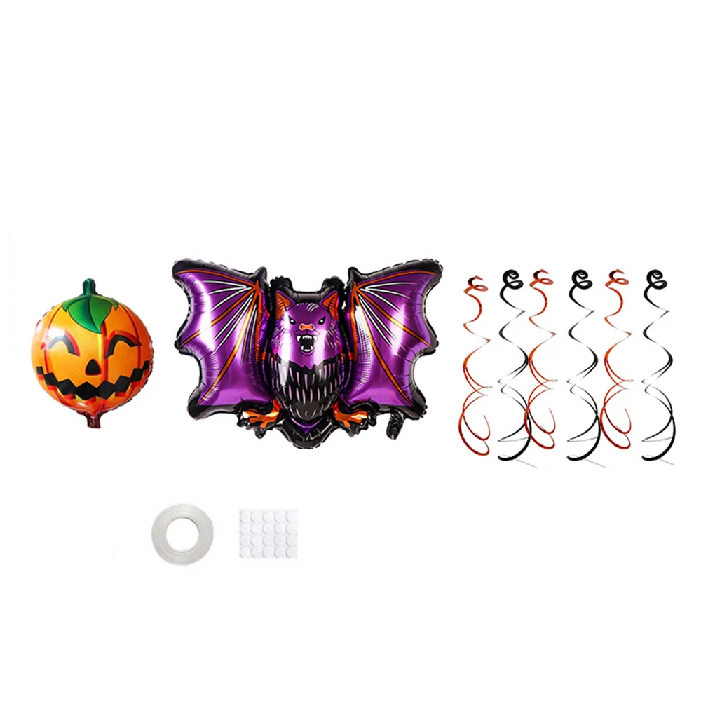 Halloween Bat Bučna Mačka Aluminija Balon Nastavite Halloween Party Supplies veselo noč ČAROVNIC
