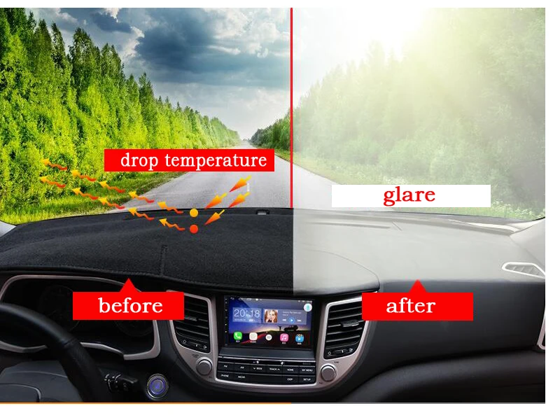 Avto armaturne plošče zajema mat BUICK Excelle XT Visoko konfiguracija 2010-2013 Desni pogon dashmat dash kritje auto dodatki